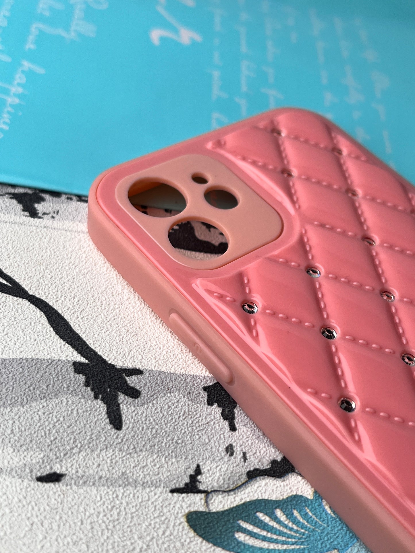 Shiny Square Dotted Dimond Designer Case