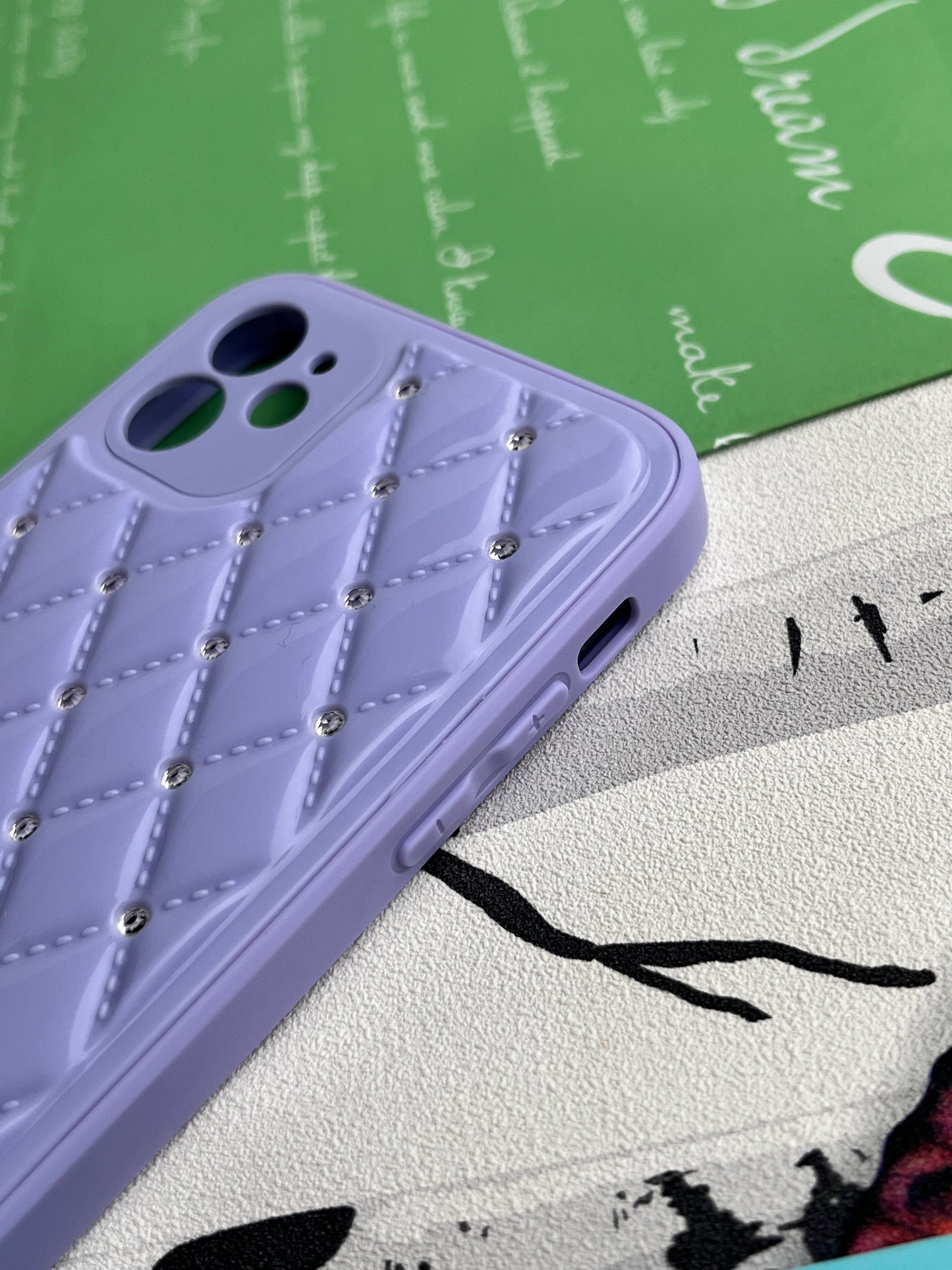 Shiny Square Dotted Dimond Designer Case