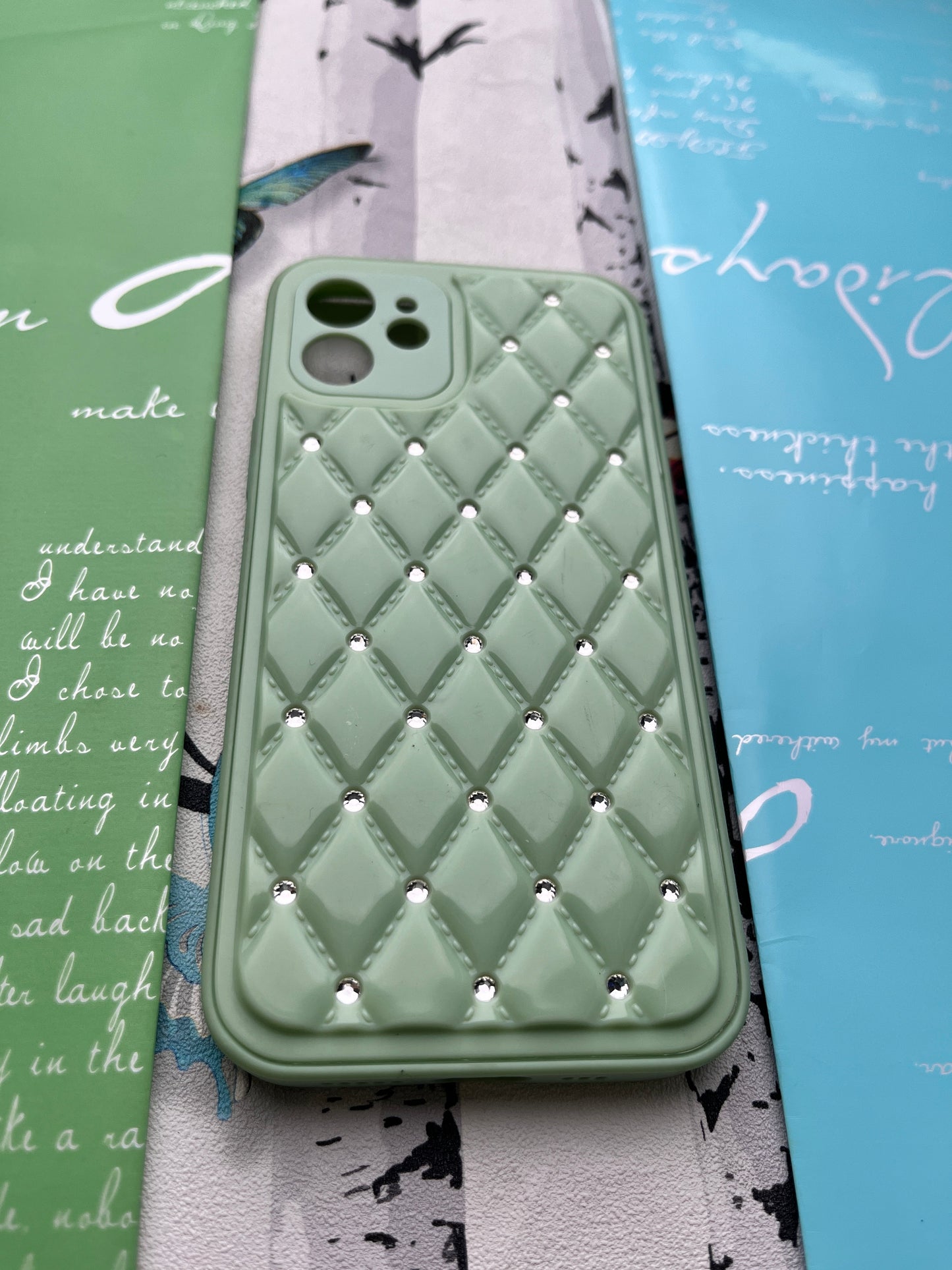 Shiny Square Dotted Dimond Designer Case