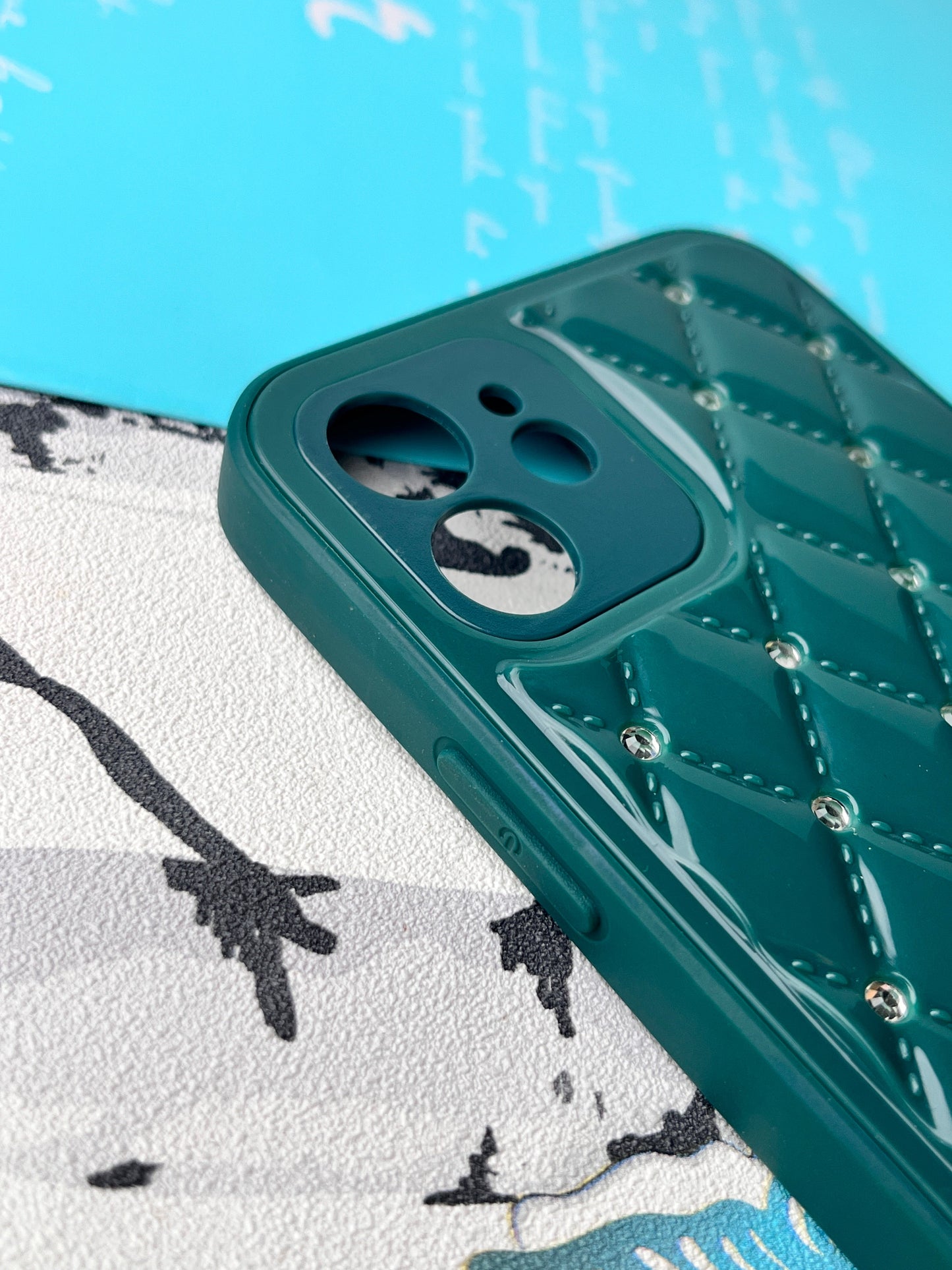 Shiny Square Dotted Dimond Designer Case