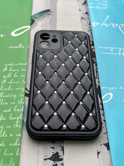 Shiny Square Dotted Dimond Designer Case