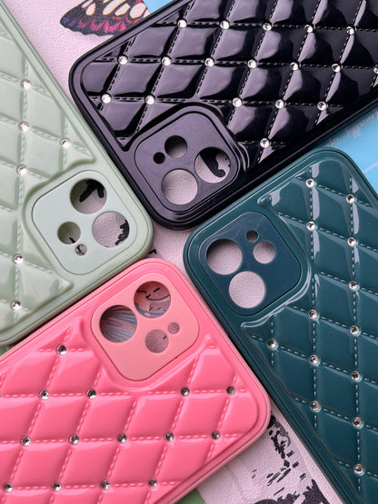Shiny Square Dotted Dimond Designer Case