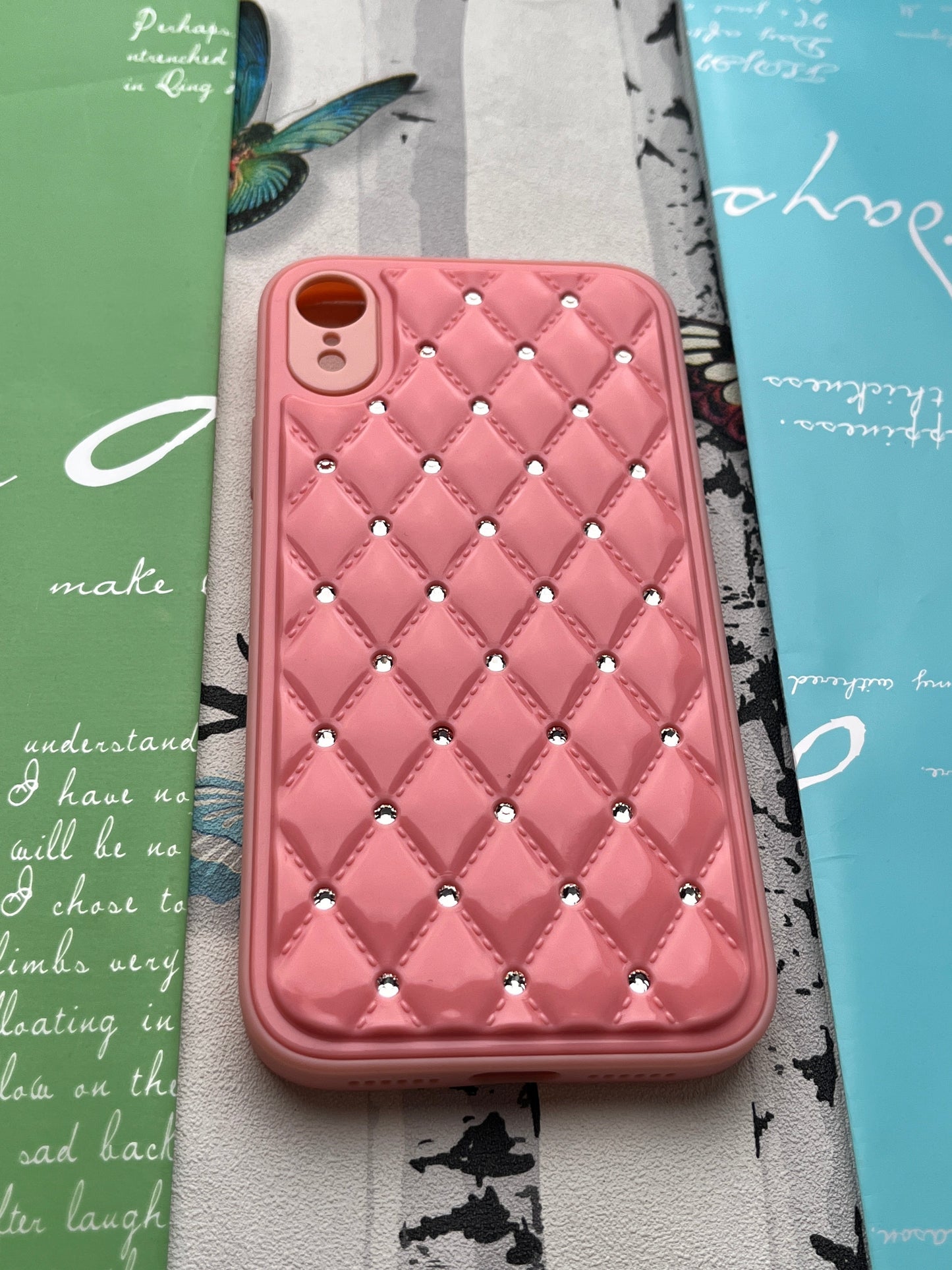 Shiny Square Dotted Dimond Designer Case