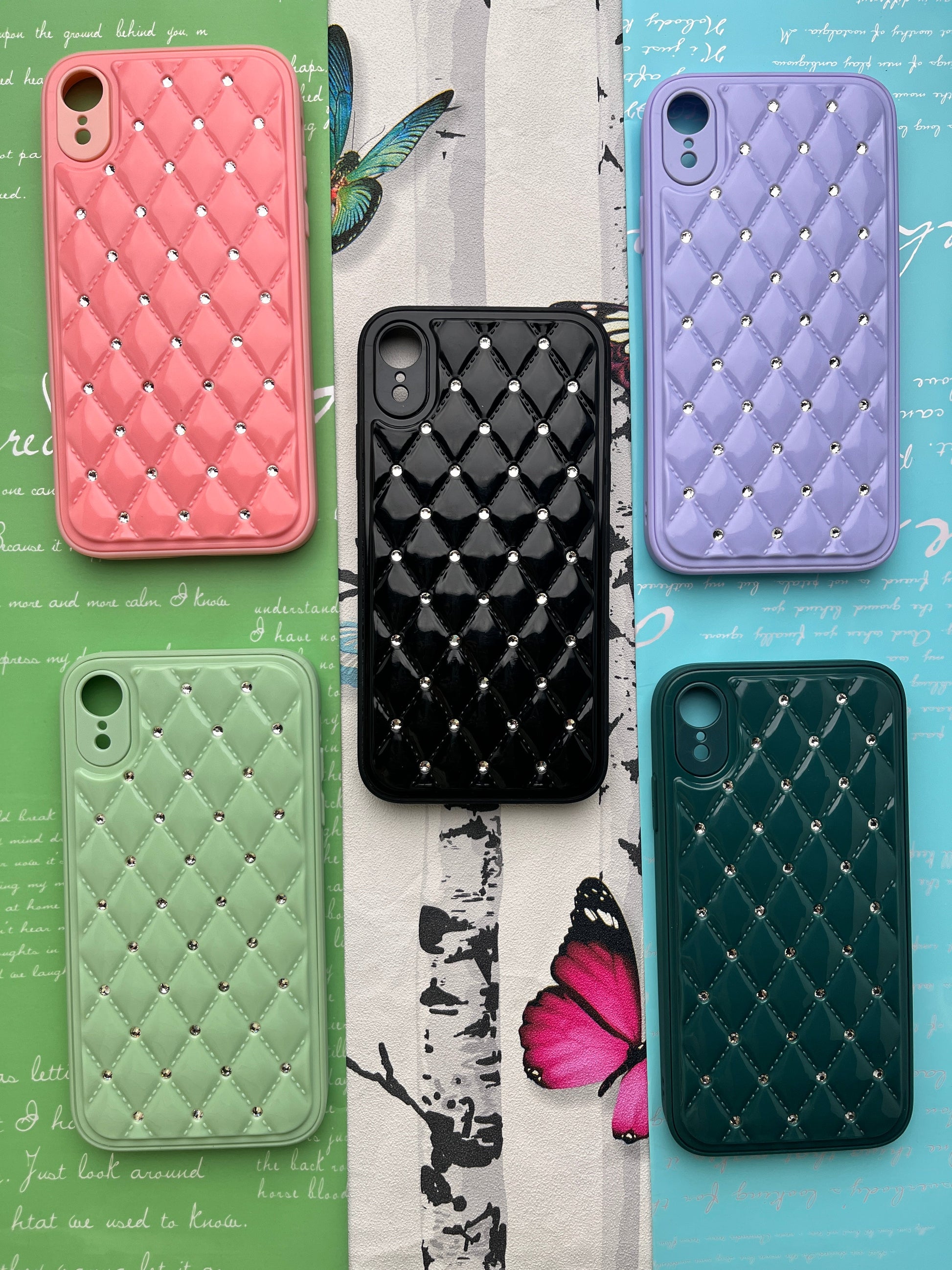 Shiny Square Dotted Dimond Designer Case