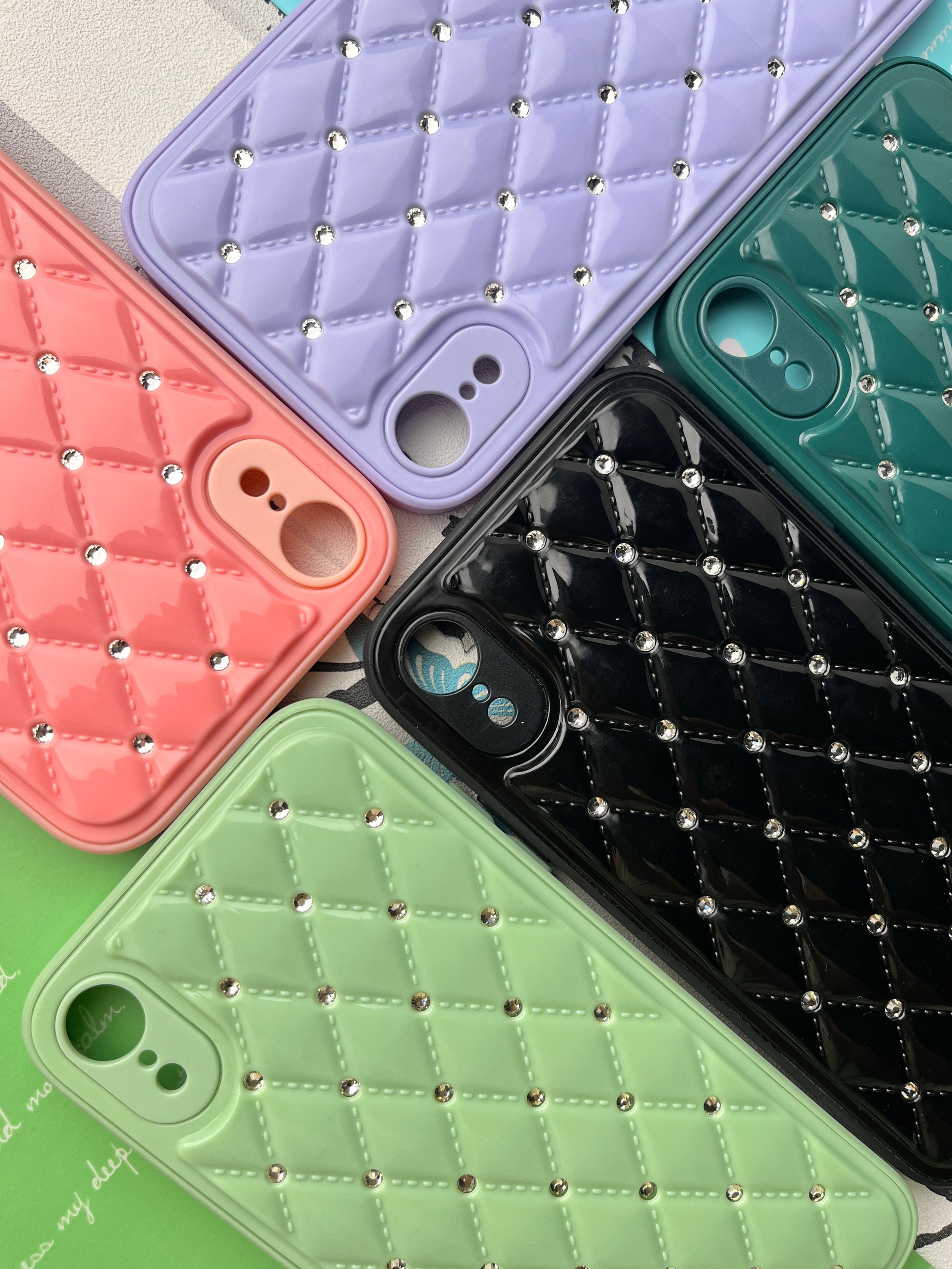 Shiny Square Dotted Dimond Designer Case