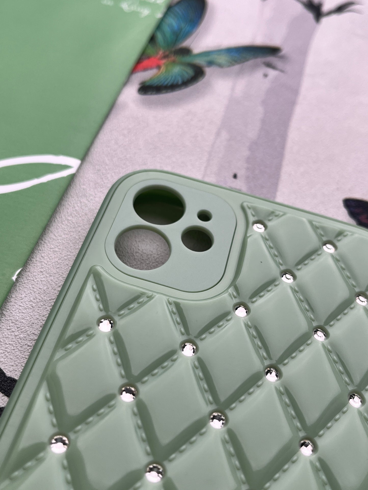 Shiny Square Dotted Dimond Designer Case