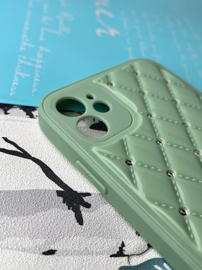 Shiny Square Dotted Dimond Designer Case