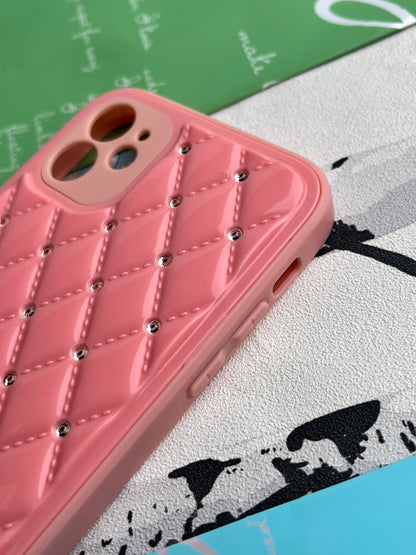 Shiny Square Dotted Dimond Designer Case