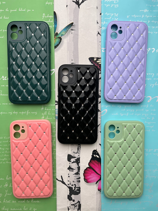 Shiny Square Dotted Dimond Designer Case