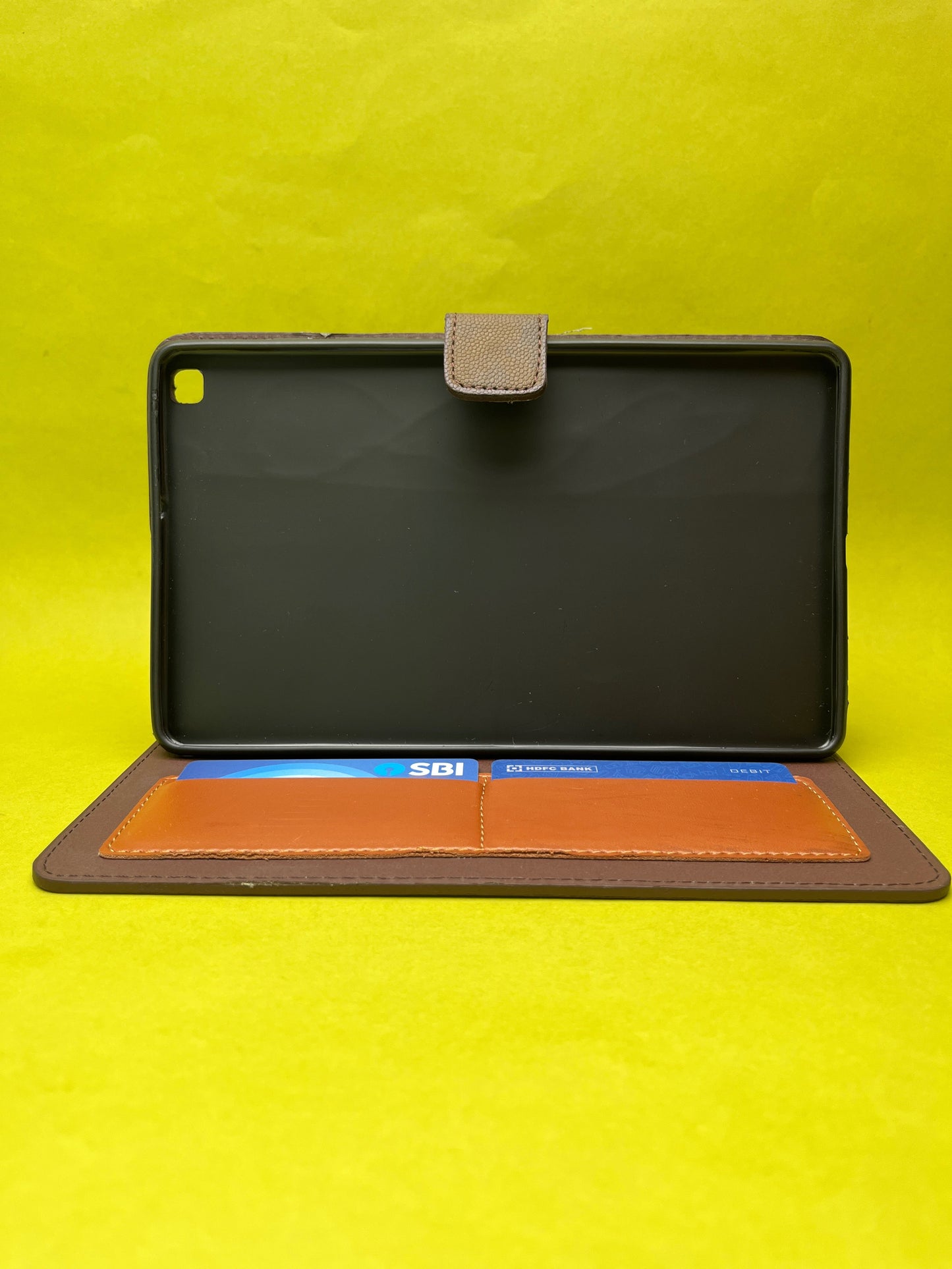 Protective Leather Case with Viewing Stand and Card Slots Flip Cover