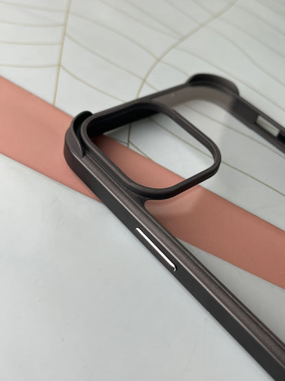 Meephone Black simple fashion intelligent protection case for iPhone