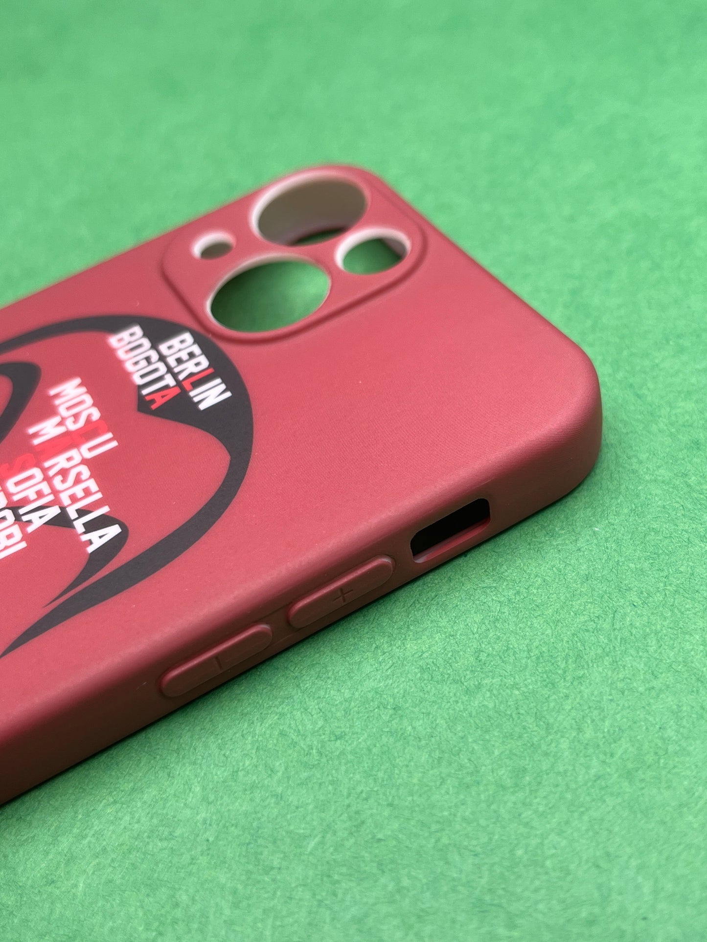 Money Heist Silicon Case Inside Velvet Finish For iPhone 13 Mini | mhs