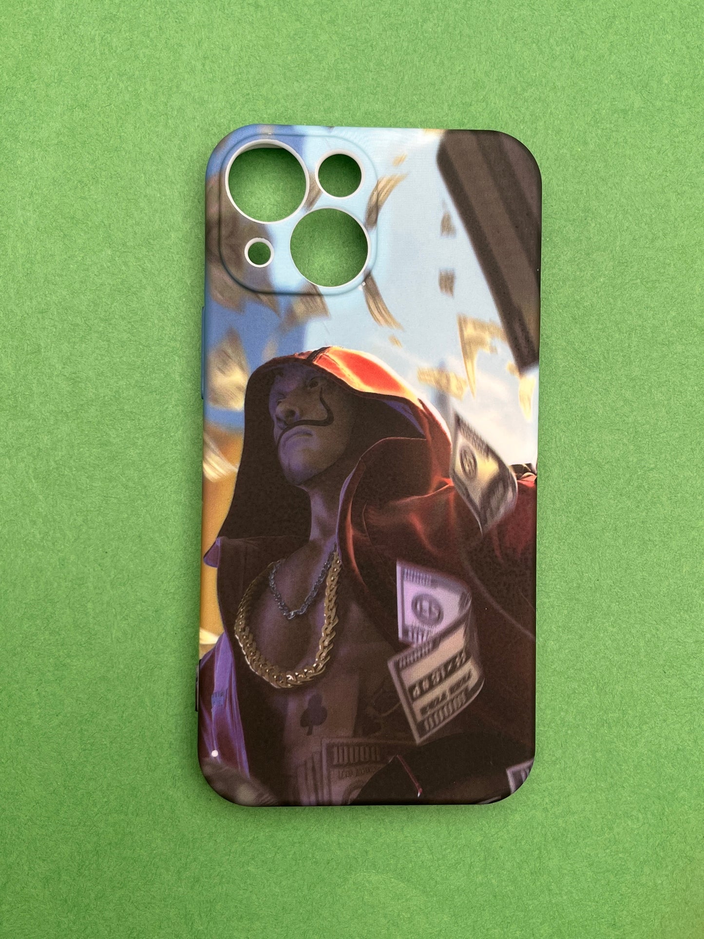 Money Heist Silicon Case Inside Velvet Finish For iPhone 13 Mini | mhs