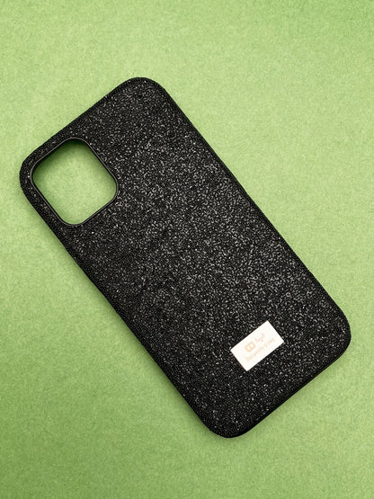 QY Black Glitter Bling Sequin Cover For 12 Mini