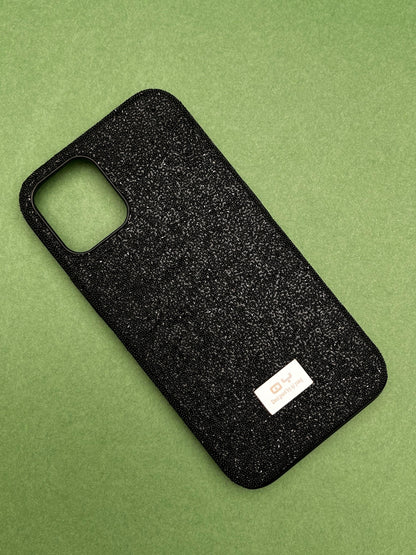 QY Black Glitter Bling Sequin Cover For 12 Mini