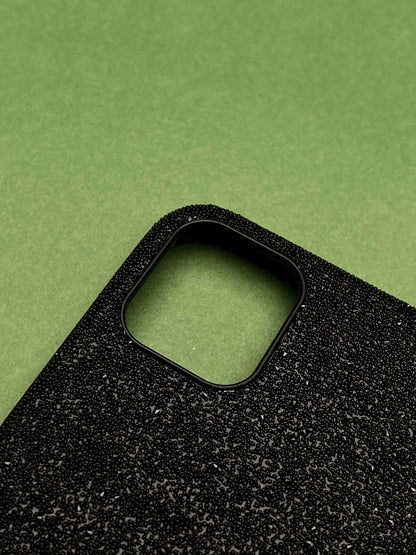 QY Black Glitter Bling Sequin Cover For 12 Mini
