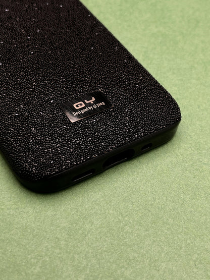 QY Black Glitter Bling Sequin Cover For 12 Mini