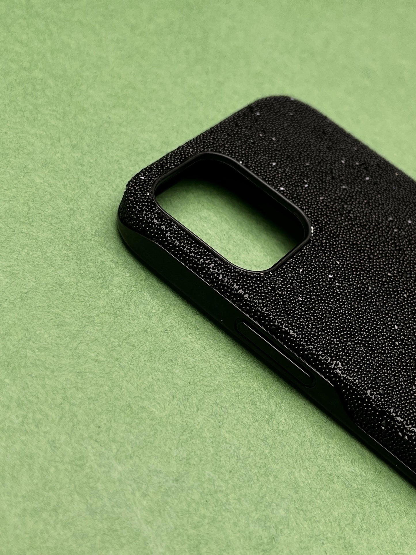 QY Black Glitter Bling Sequin Cover For 12 Mini