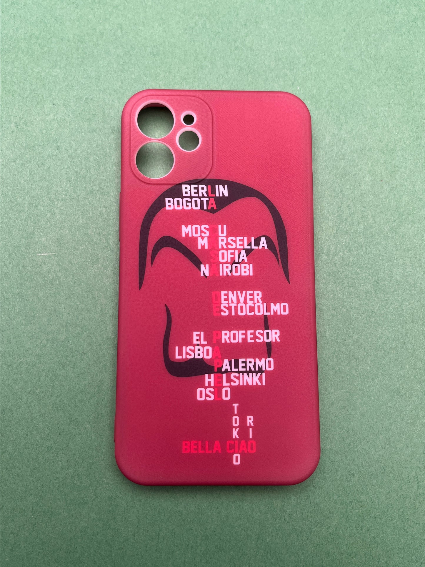 Money Heist Silicon Case Inside Velvet Finish For 12 Mini | mhs