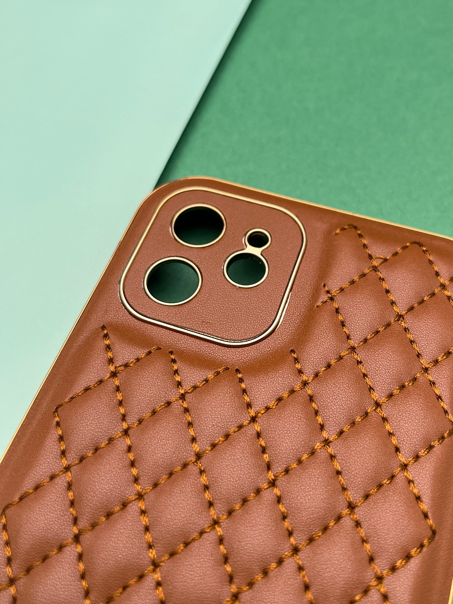 Designer Leather Quilted With soft silicone