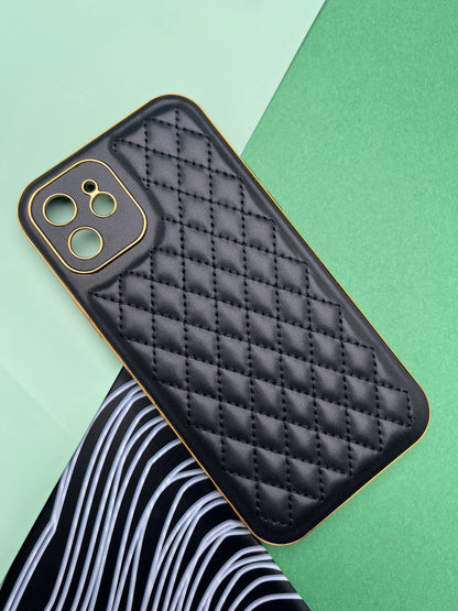 Designer Leather Quilted With soft silicone