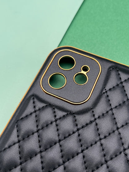 Designer Leather Quilted With soft silicone