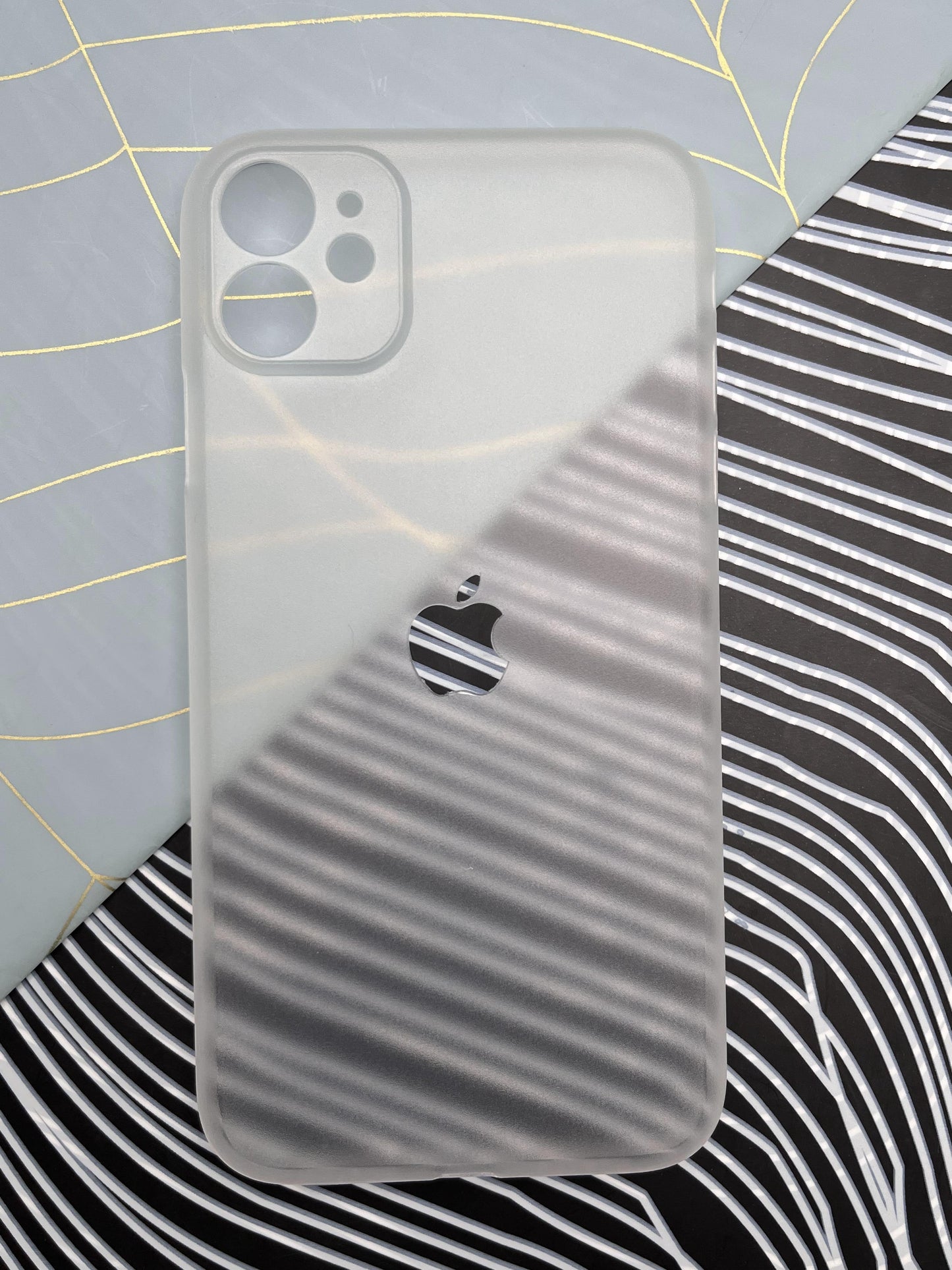 K-Doo White Ultra Slim Logo Cut Paper Case For iPhone