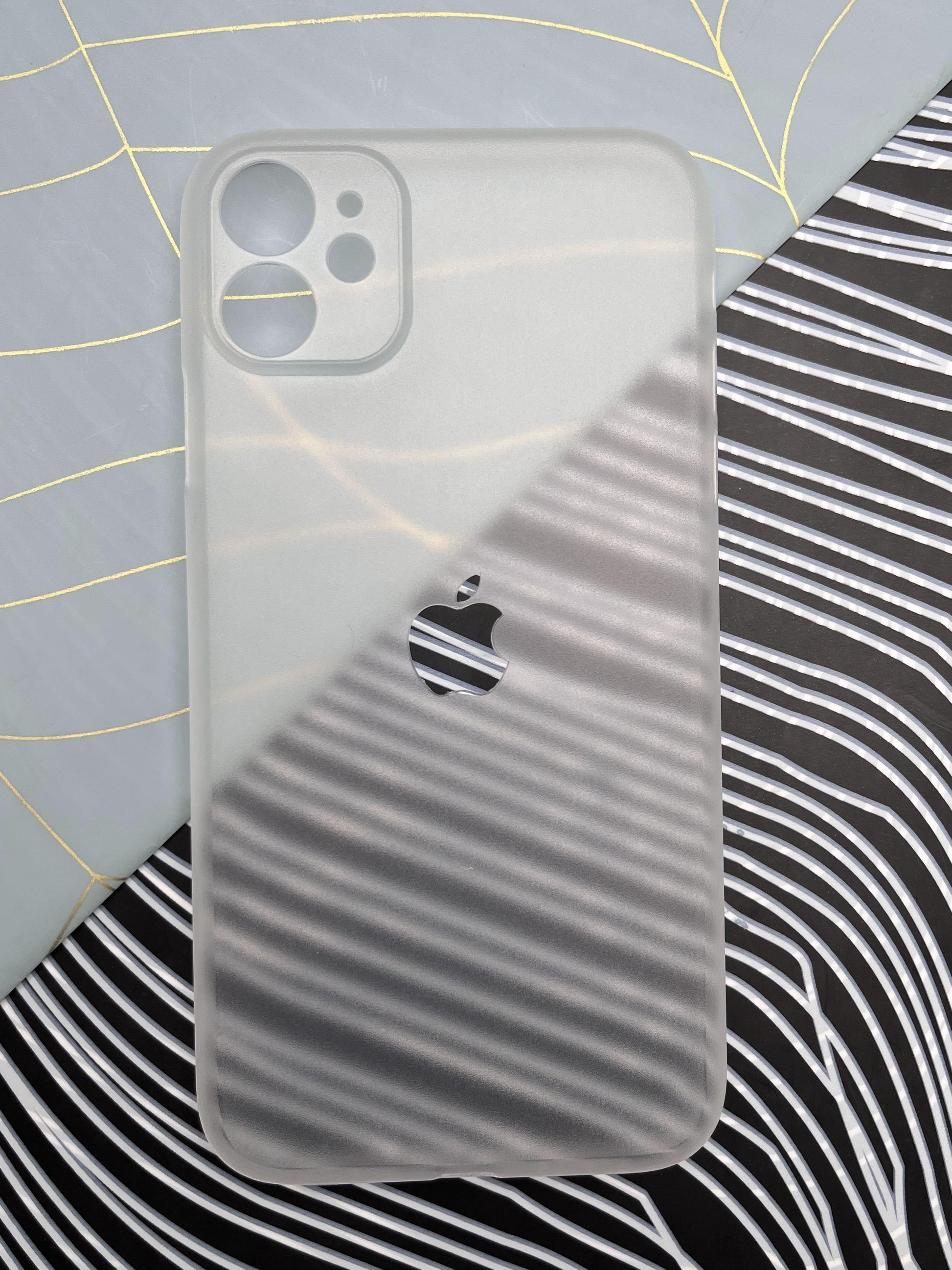 K-Doo White Ultra Slim Logo Cut Paper Case For iPhone