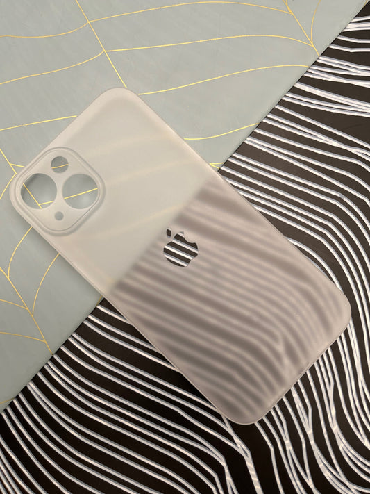 K-Doo White Ultra Slim Logo Cut Paper Case For iPhone