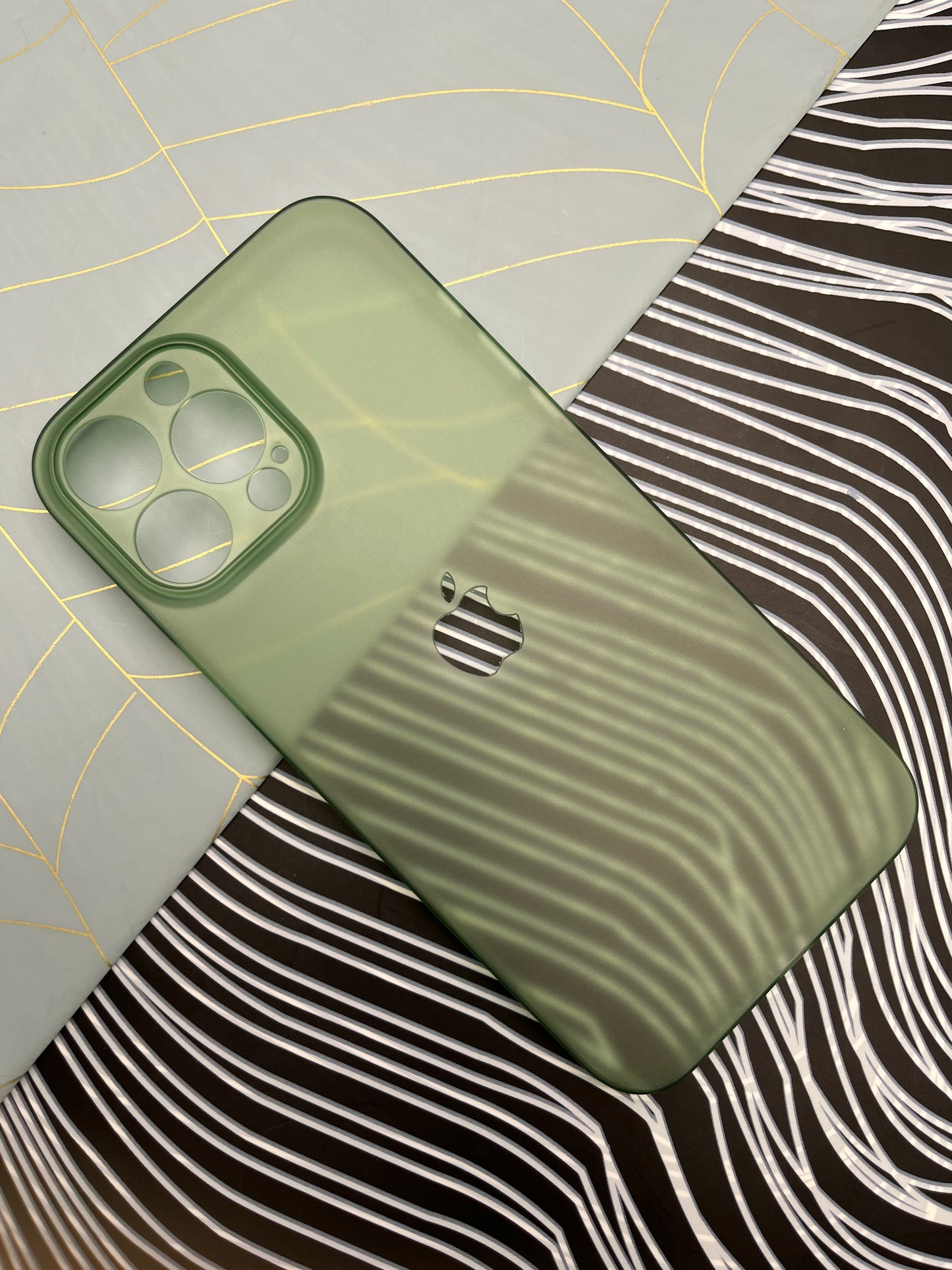 K-Doo Green Ultra Slim Logo Cut Paper Case For iPhone