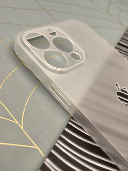 K-Doo White Ultra Slim Logo Cut Paper Case For iPhone