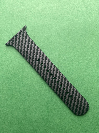 Carbon Fiber Silicon Case & Band For iWatch 38 mm, 41 mm, 44 mm, 45 mm