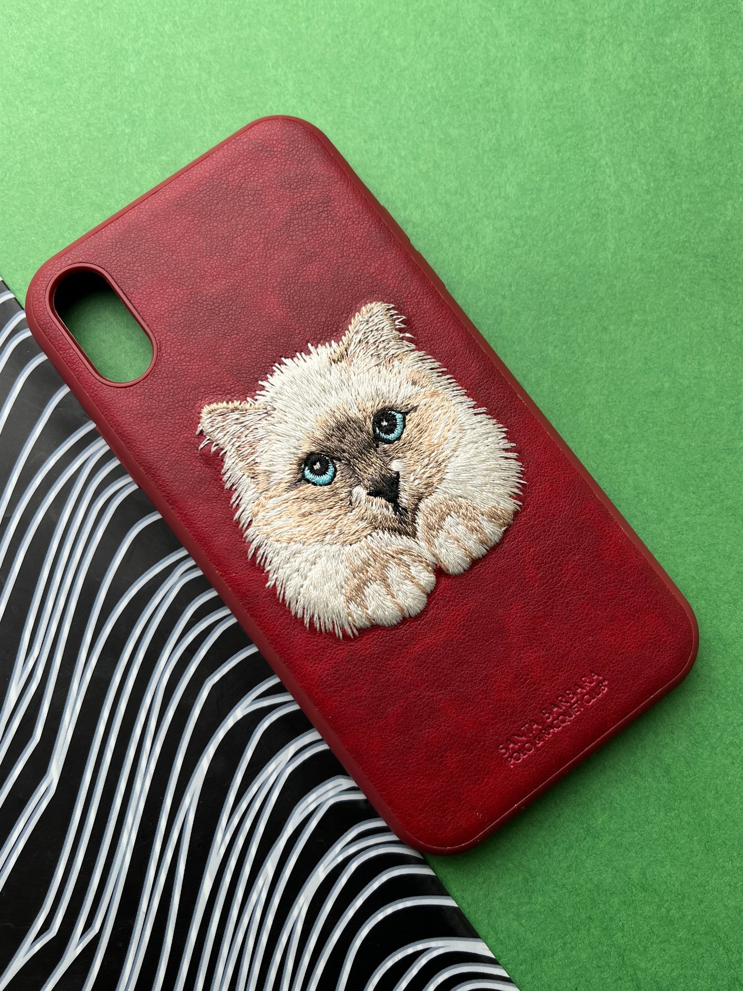 Santa Barbara Red Cat Back Cover for iPhone