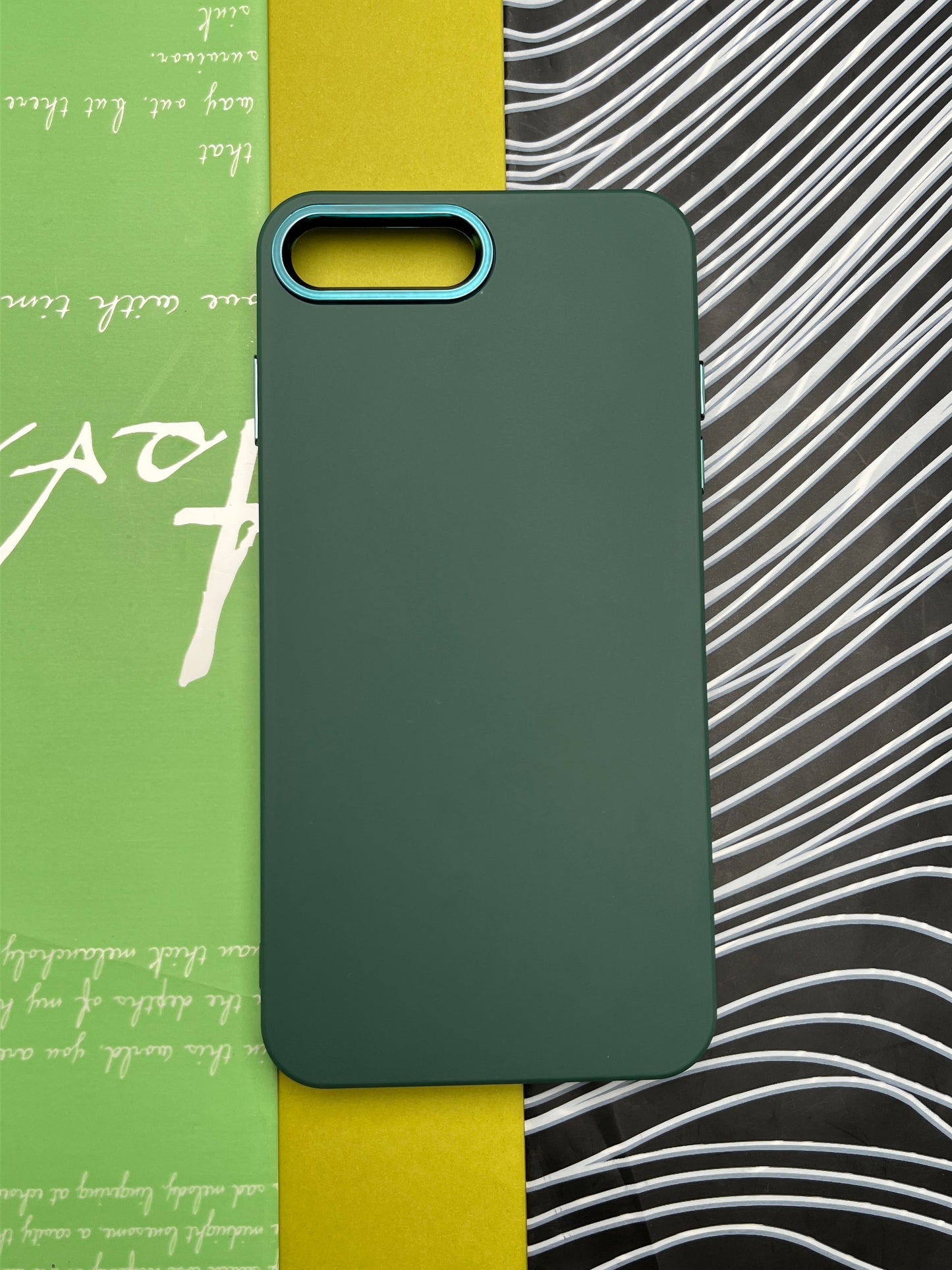 Premium Matte Silicon With Metal Camera Ring Case