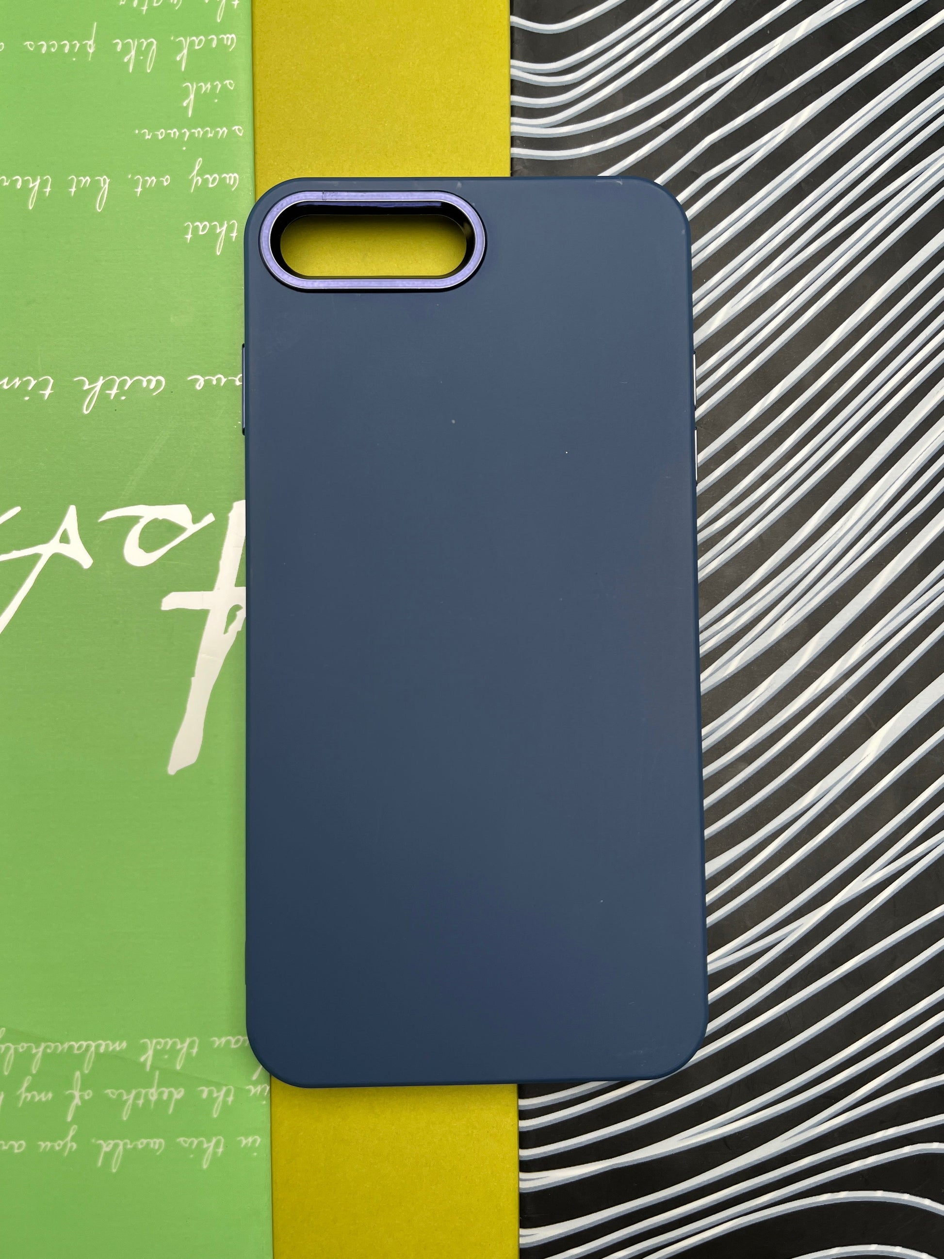 Premium Matte Silicon With Metal Camera Ring Case