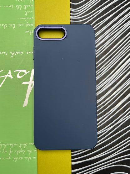 Premium Matte Silicon With Metal Camera Ring Case