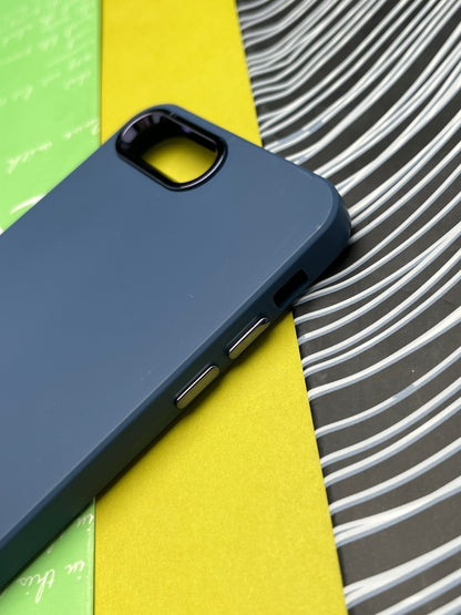 Premium Matte Silicon With Metal Camera Ring Case