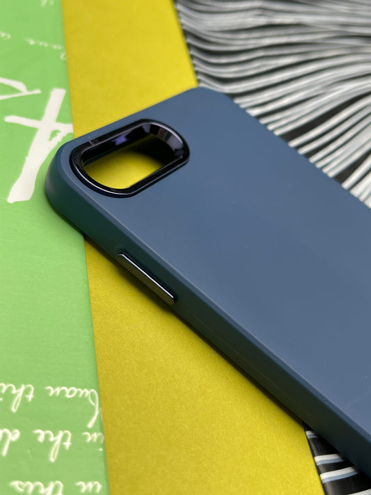 Premium Matte Silicon With Metal Camera Ring Case