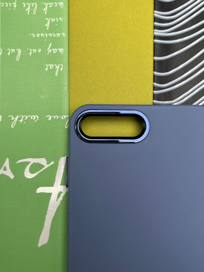 Premium Matte Silicon With Metal Camera Ring Case