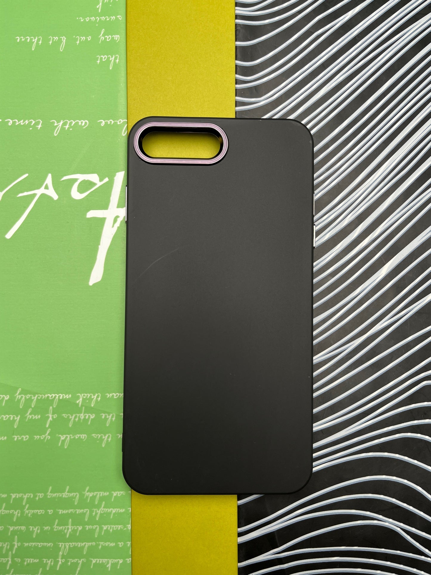 Premium Matte Silicon With Metal Camera Ring Case