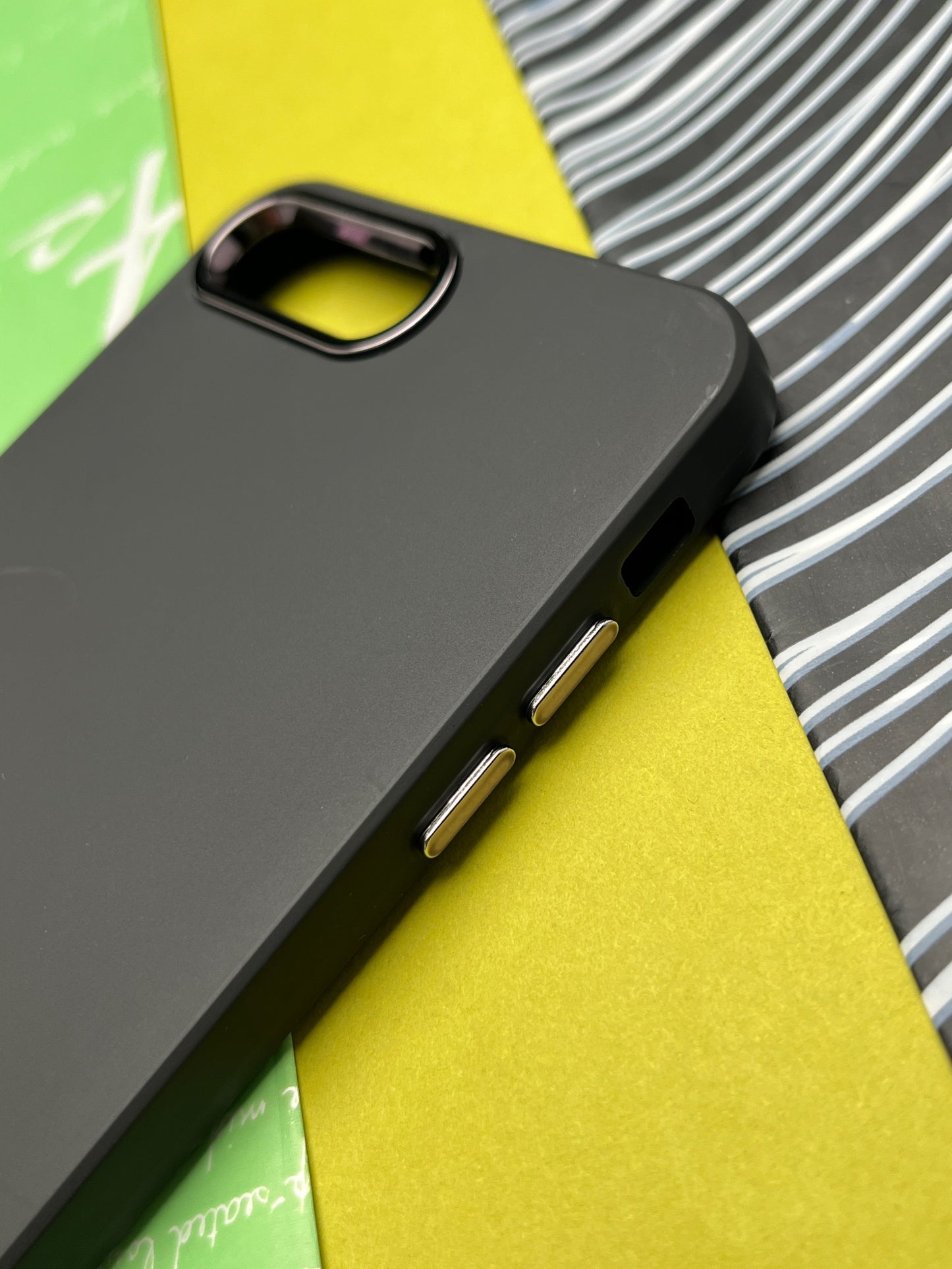 Premium Matte Silicon With Metal Camera Ring Case