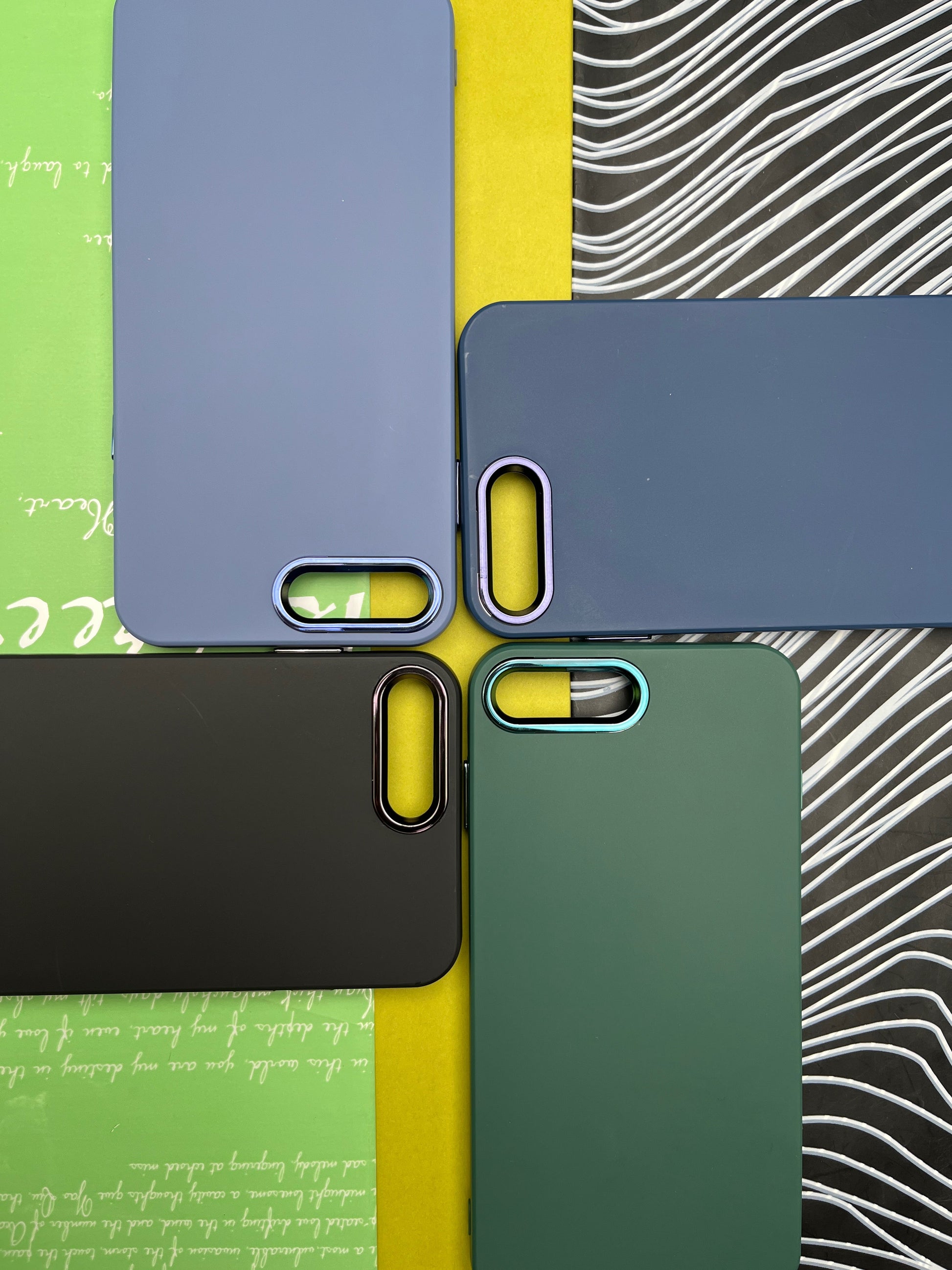 Premium Matte Silicon With Metal Camera Ring Case