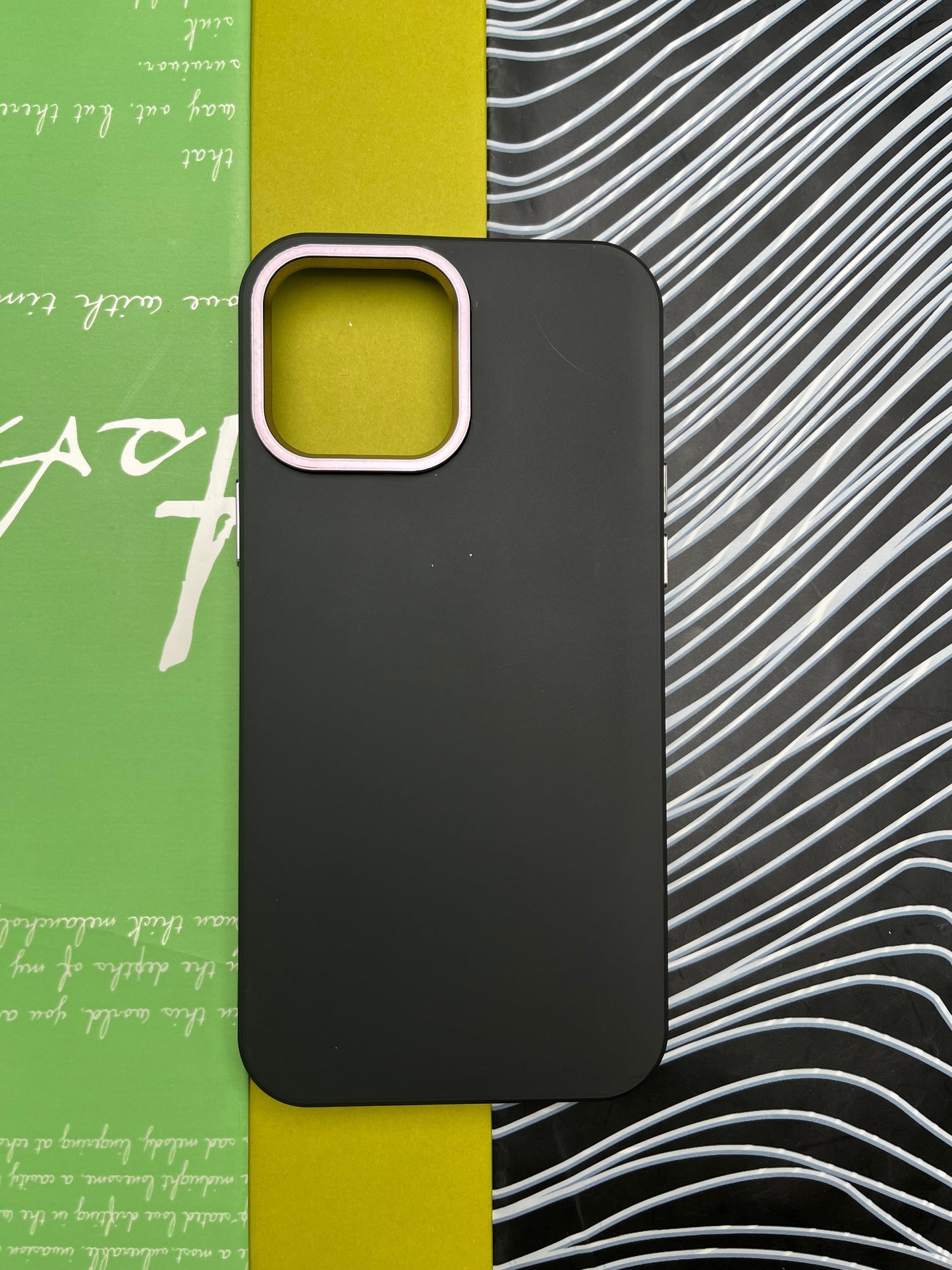 Premium Matte Silicon With Metal Camera Ring Case