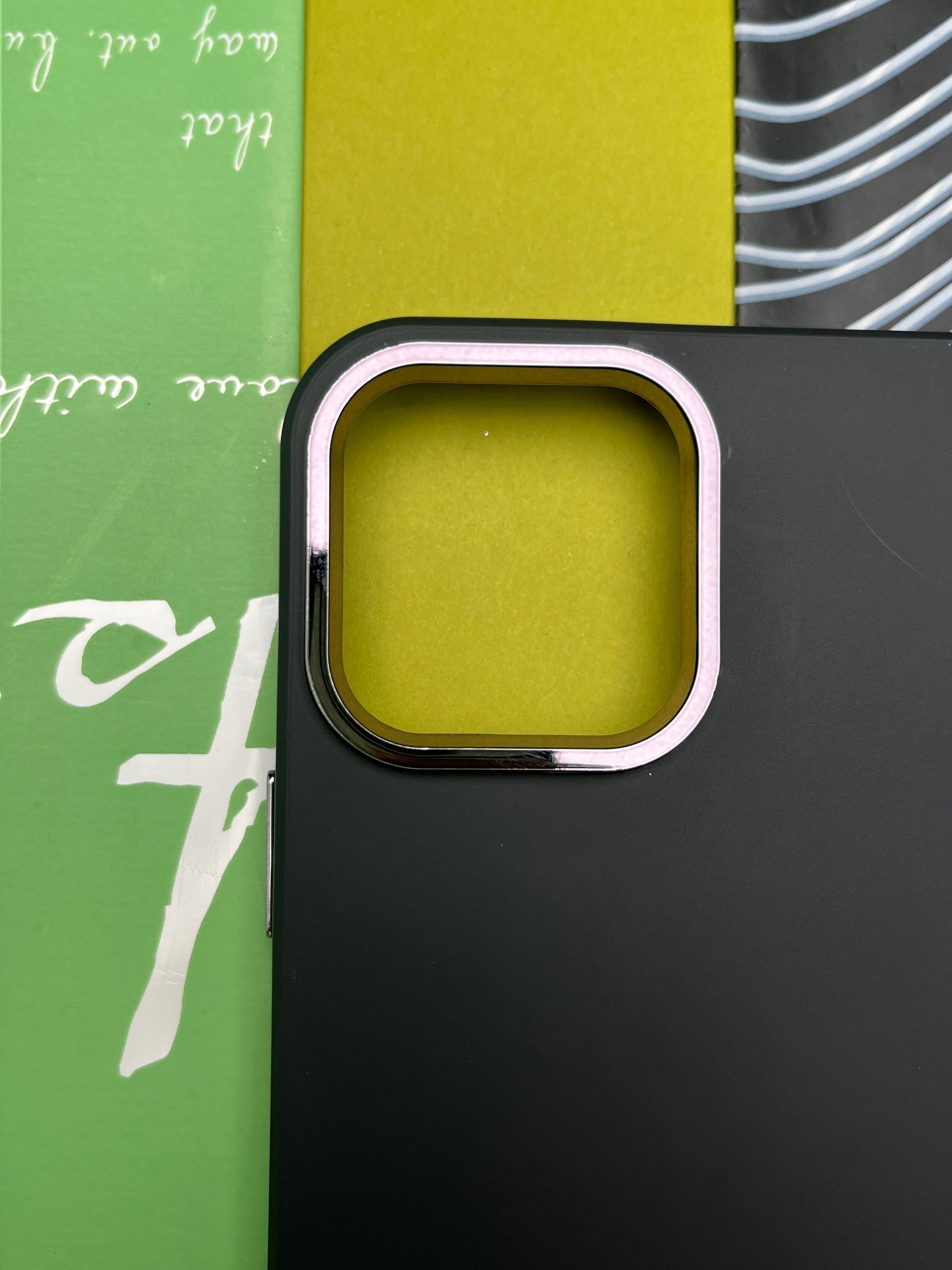 Premium Matte Silicon With Metal Camera Ring Case