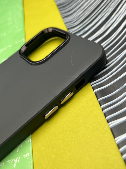 Premium Matte Silicon With Metal Camera Ring Case