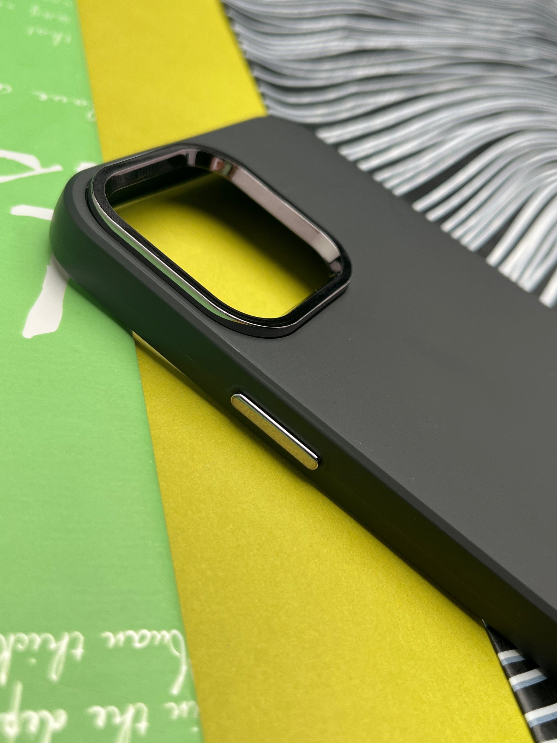 Premium Matte Silicon With Metal Camera Ring Case