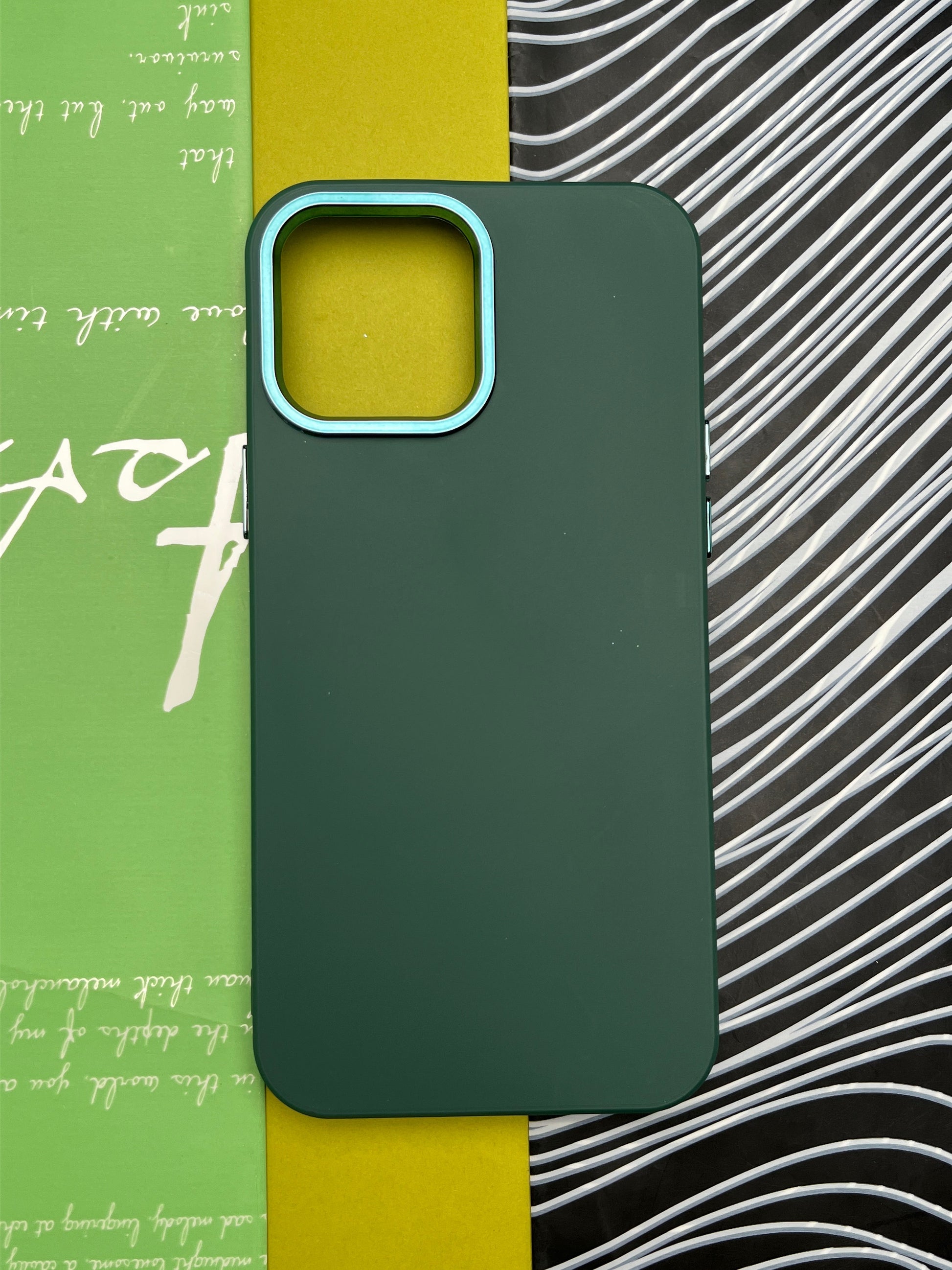 Premium Matte Silicon With Metal Camera Ring Case