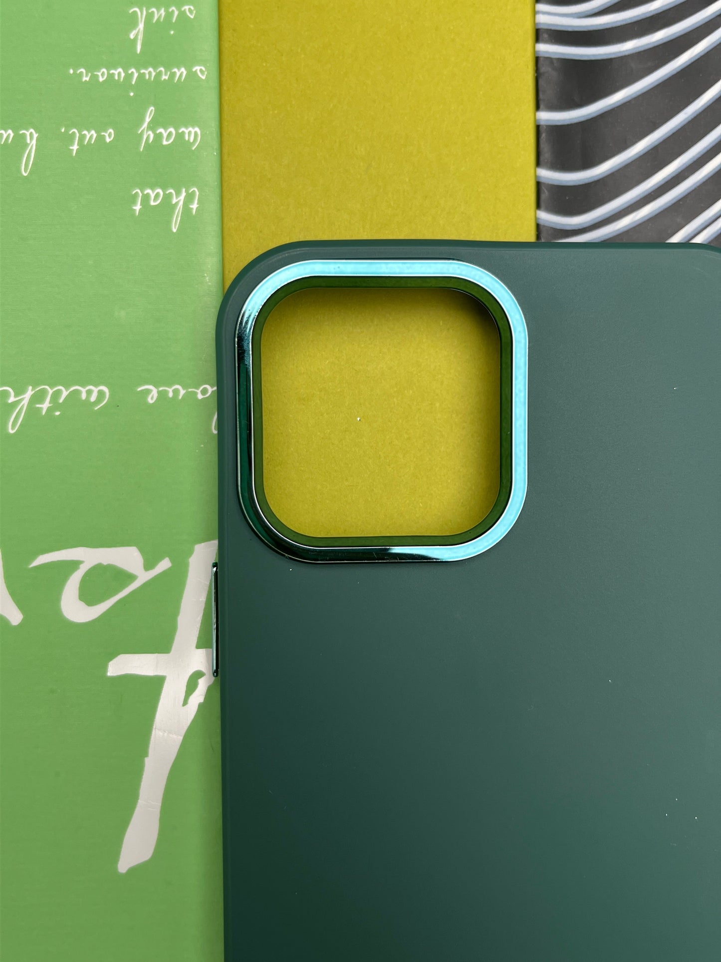 Premium Matte Silicon With Metal Camera Ring Case