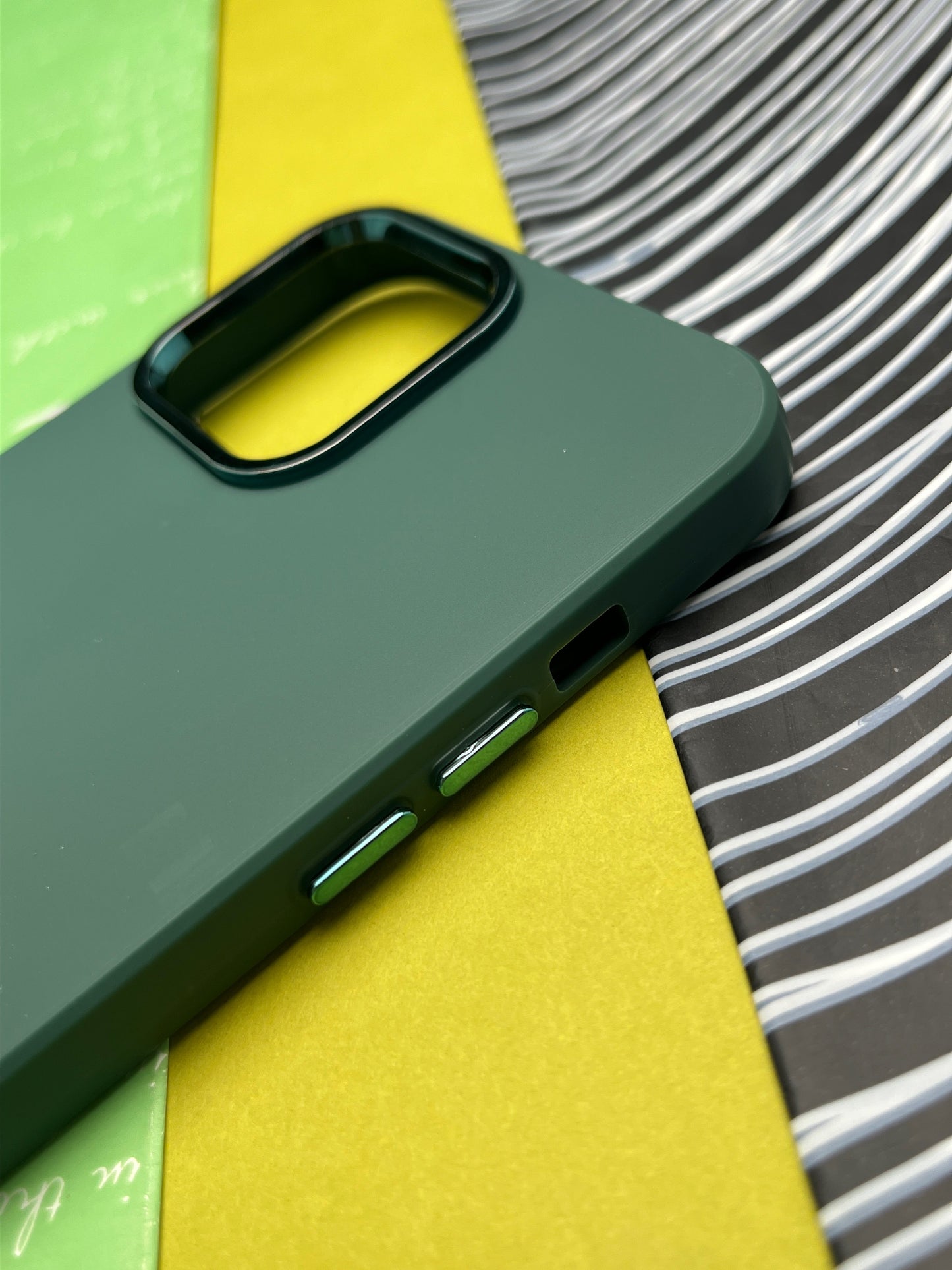 Premium Matte Silicon With Metal Camera Ring Case