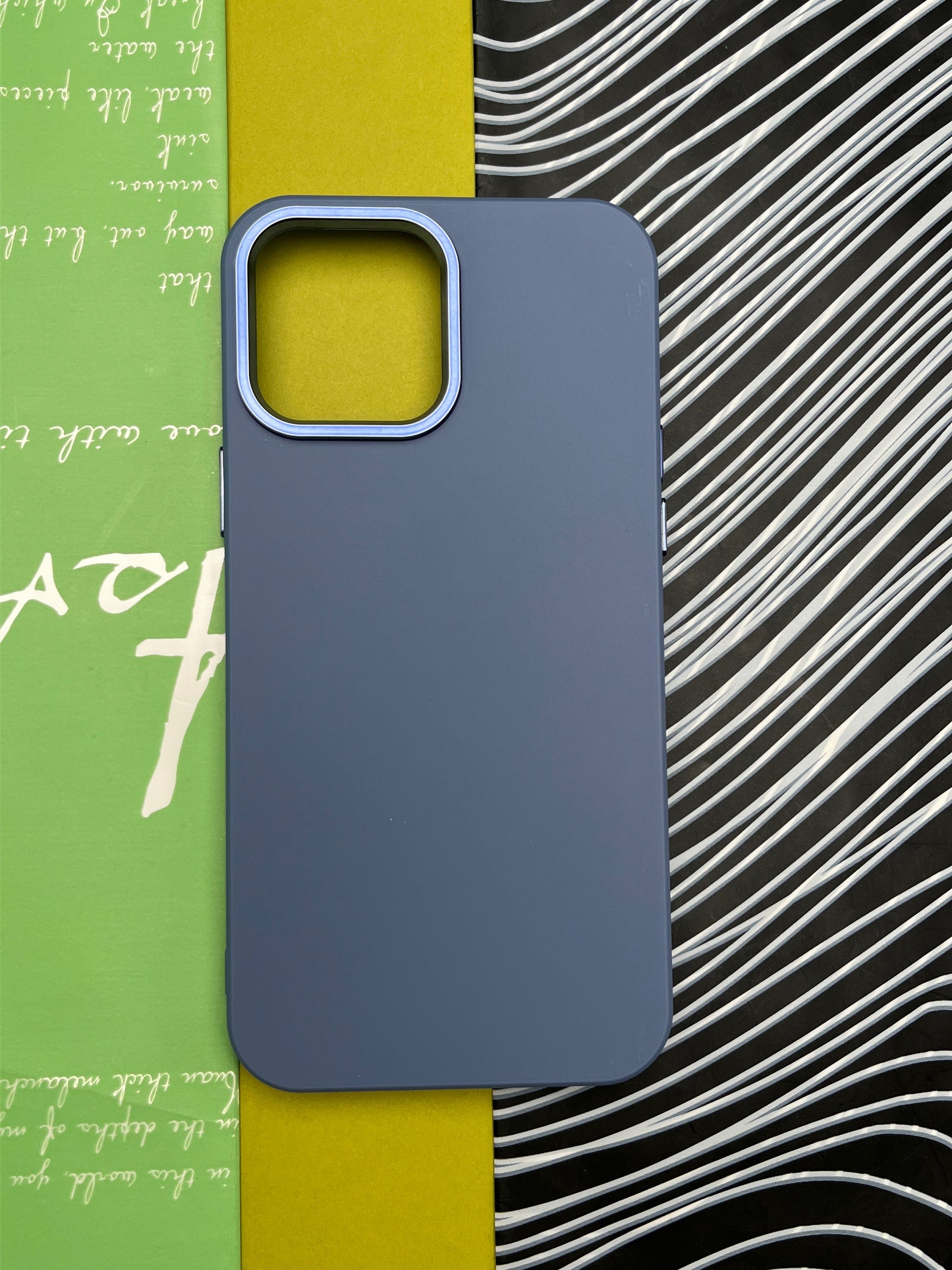 Premium Matte Silicon With Metal Camera Ring Case